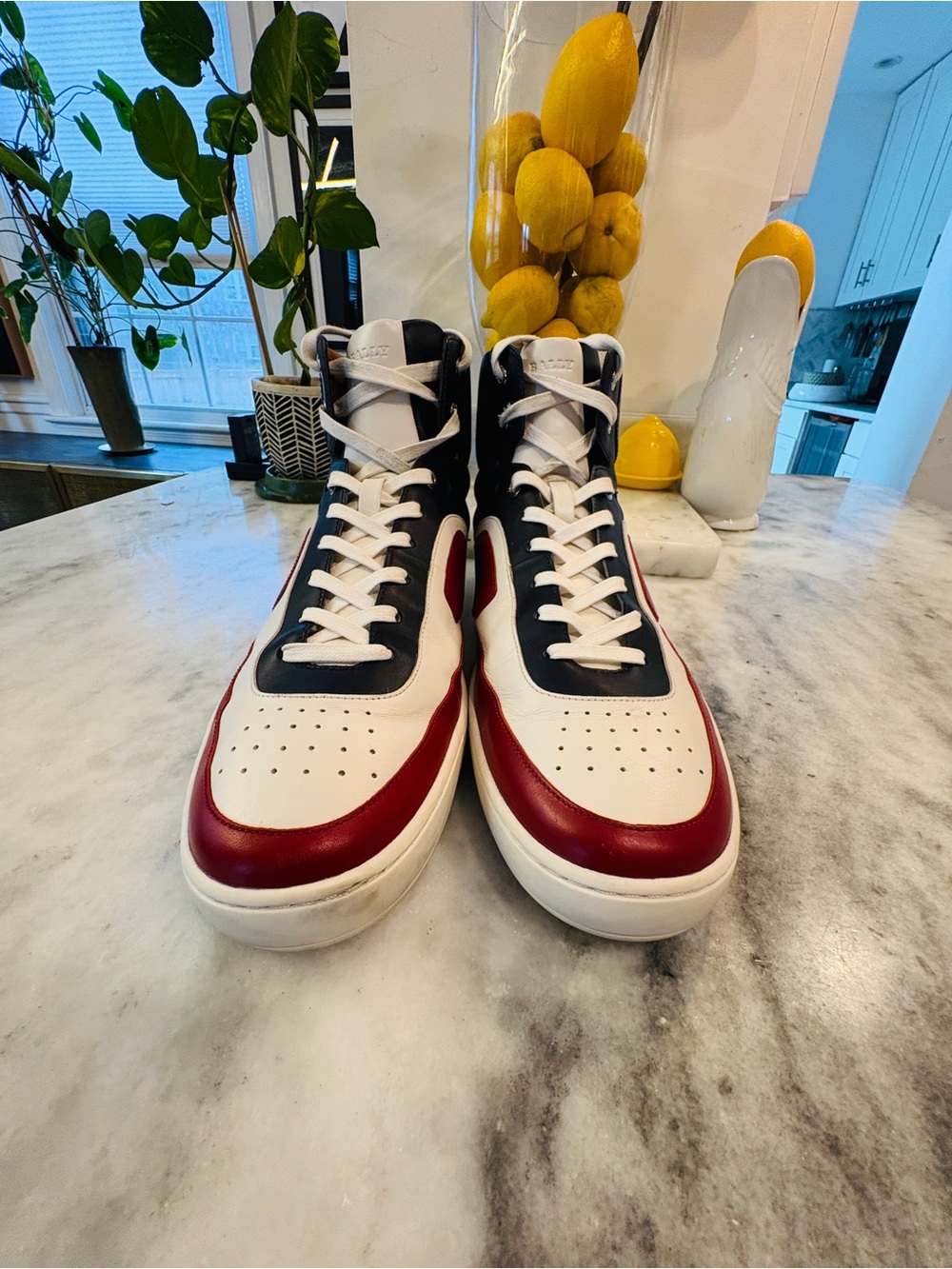 Bally Men's Oldani High-Top Leather Sneakers - - Picture 3 of 7